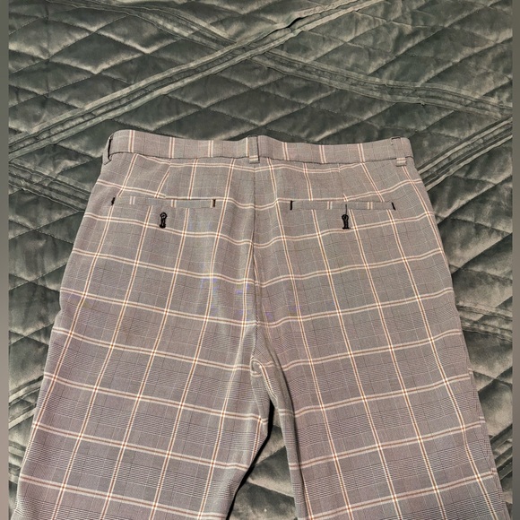 H&M Coupe Moulante Plaid Skinny Fit Pants, Sz M - Picture 4 of 6